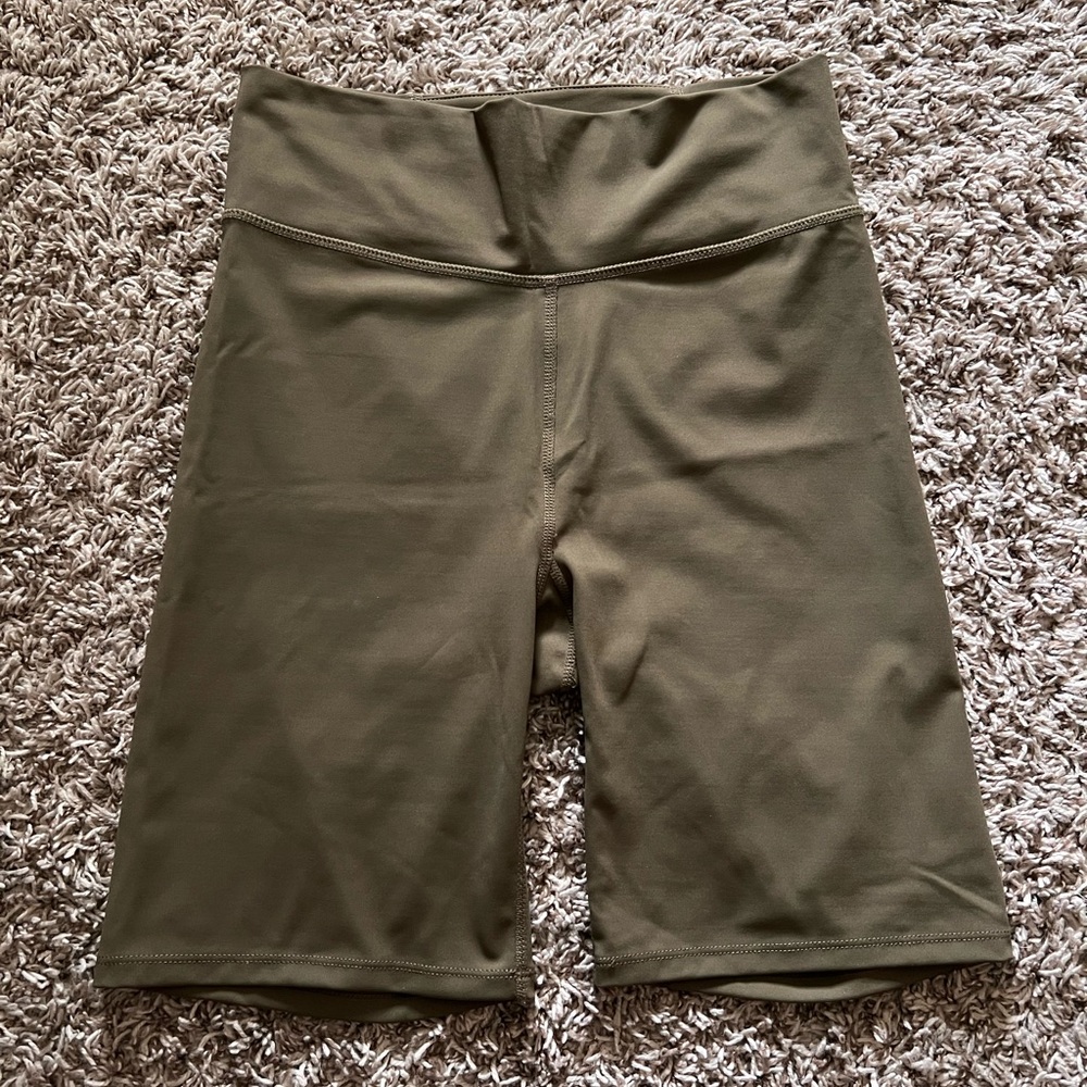 Madewell Olive Bike Shorts